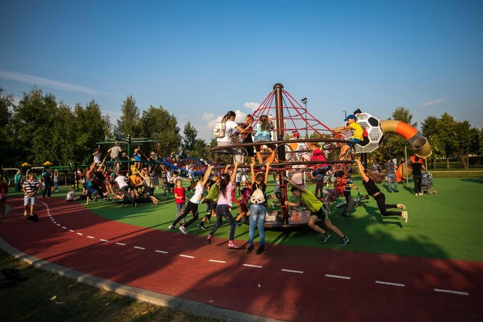 Детская площадка в парке «Южное Бутово»