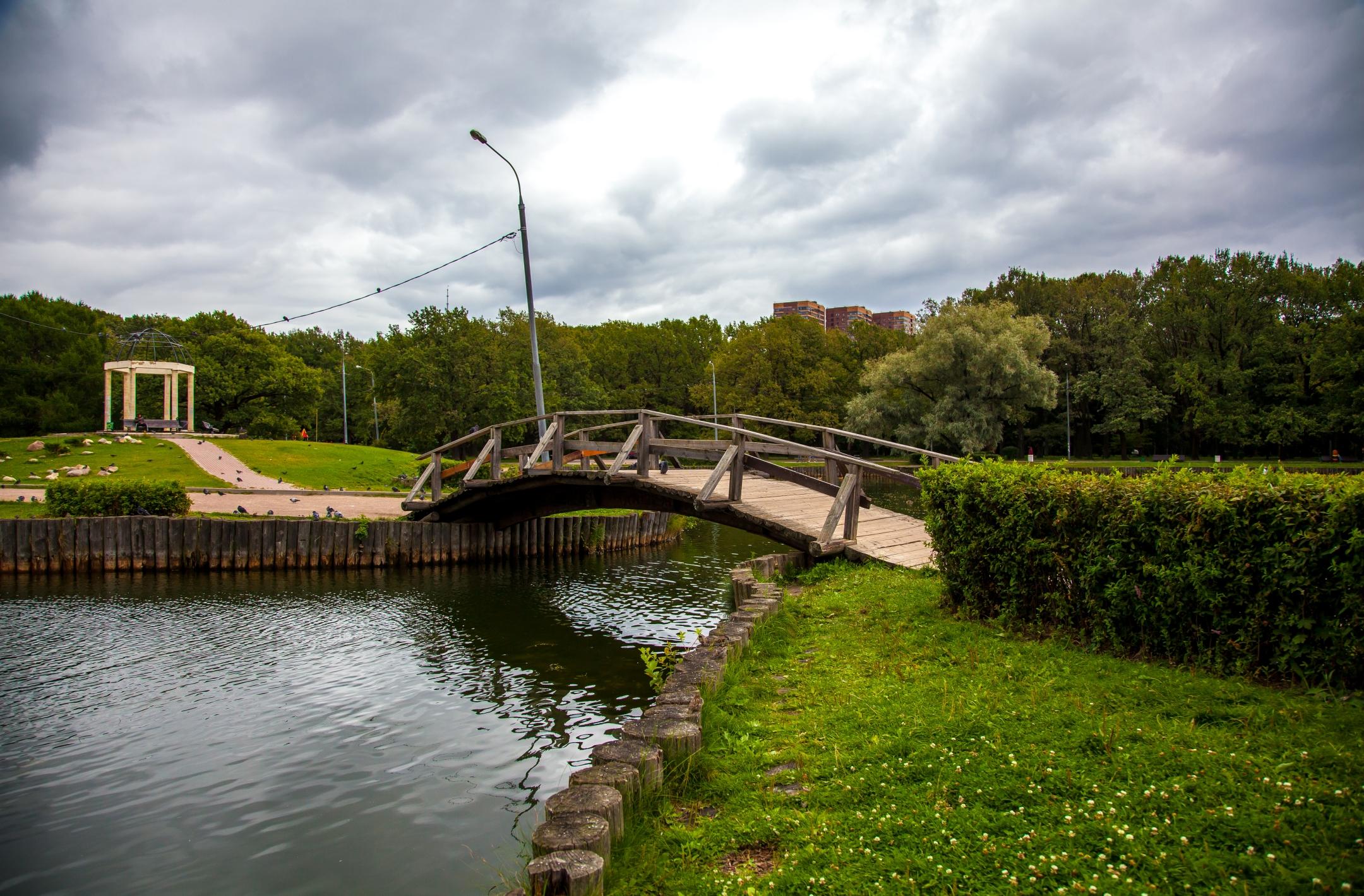 Мост между прудами в «Дубках»