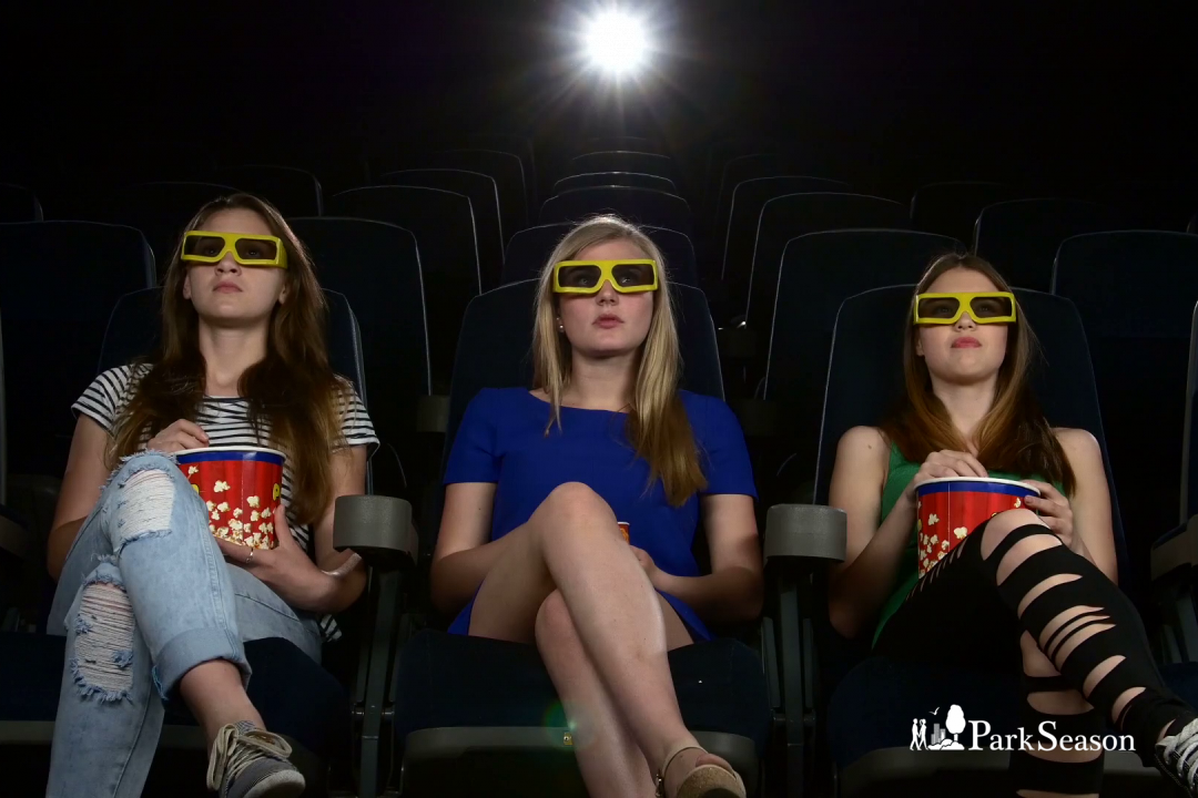 Were the girls at the cinema