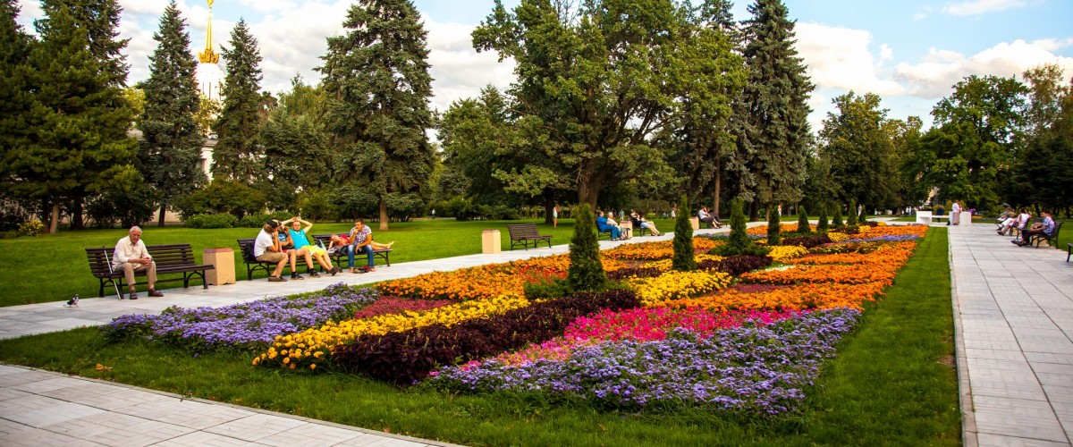Парк сизонс. Smile Park Москва ВДНХ. ВДНХ сейчас фото газонов с цветами.