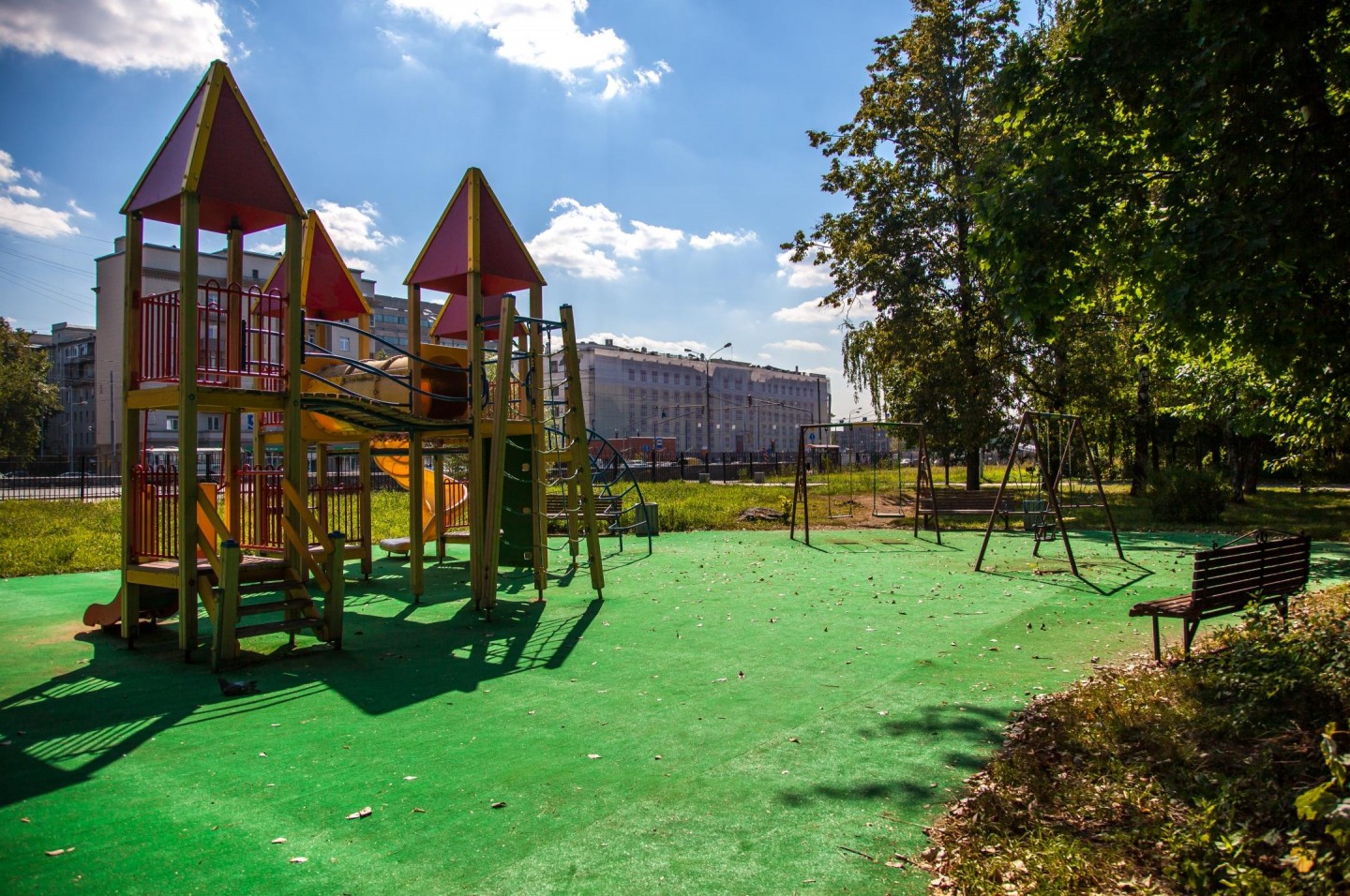 Фото Детской Площадки В Парке