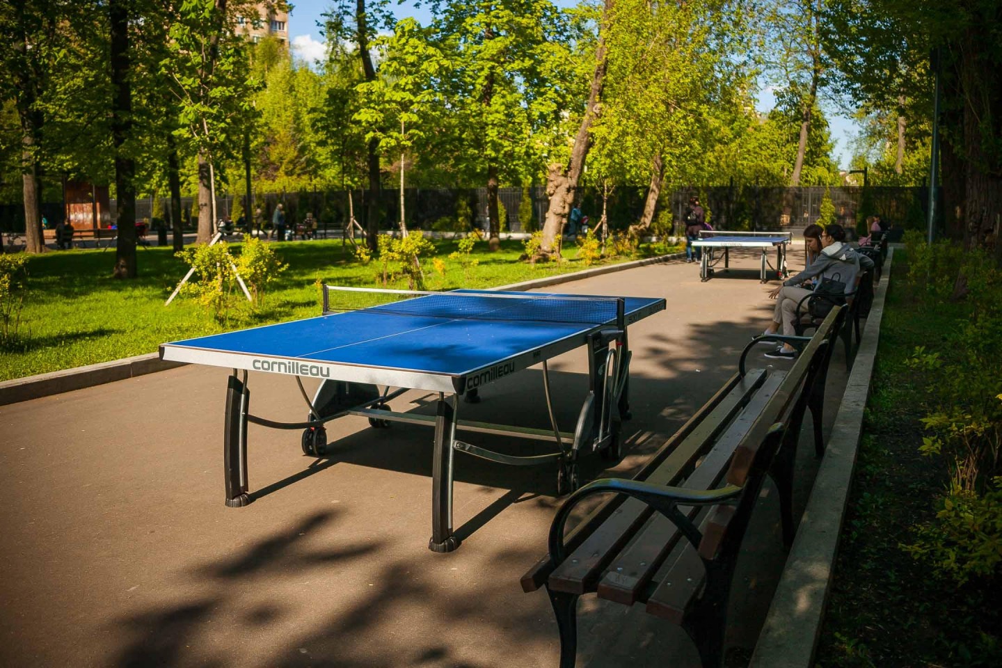 Столы для пинг понга в парке горького