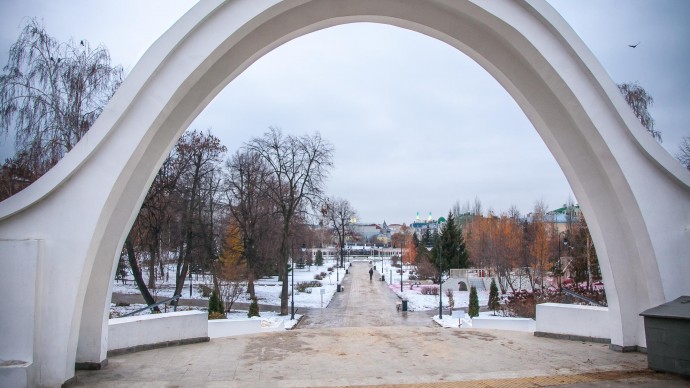 Парки в казани зимой