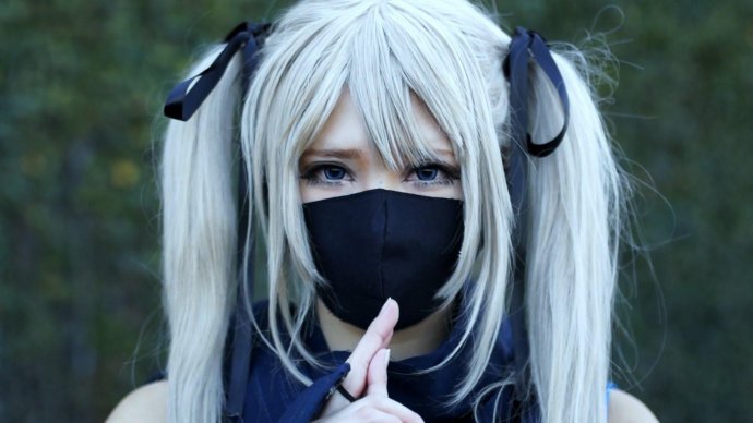 Anime girl mask cosplay