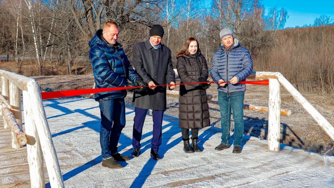 На территории музея-усадьбы «Ясная Поляна» торжественно открыли мост через реку Воронка