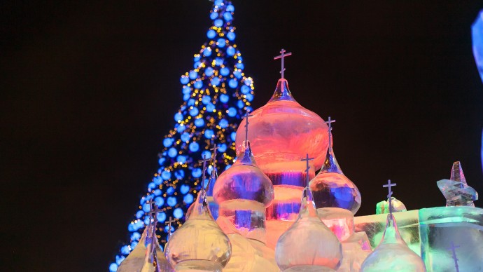 В парке Победы на Поклонной горе появятся ледовые копии Кремля и храма Христа Спасителя