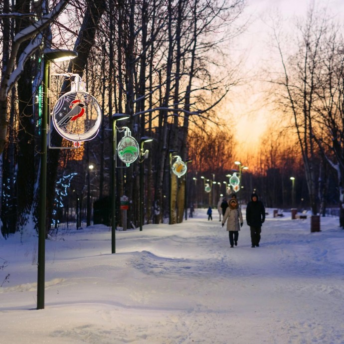 Новогодняя сказка в парках России